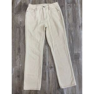 PACSUN Corduroy Mom Jeans Pants Mid Rise Cream Women’s Sz 25